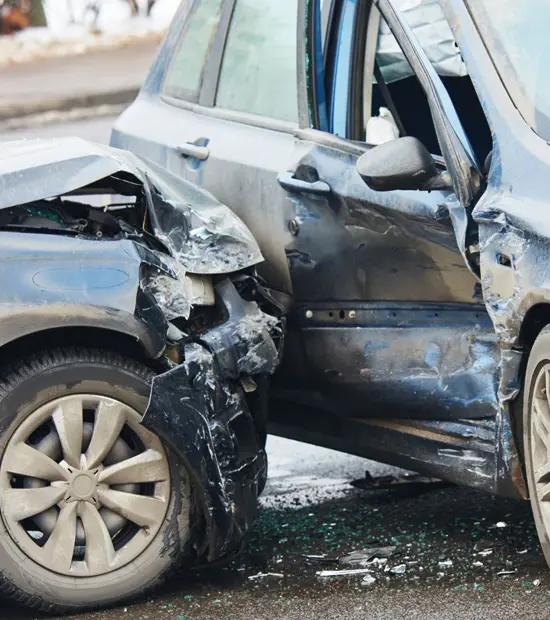 An image of a car accident serving as the feature of our personal injury services. 