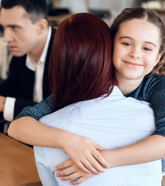 An image of a child with her mosther that serves as the featured image of child custody services at Georgia Family Matters Law